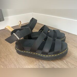 Dr. Martens Black Blaire Sandals Size 9